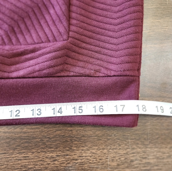 Henry & William Men's Maroon Stylized  Gold Side Zippers Pullover Sweater, sz SM - Picture 6 of 9